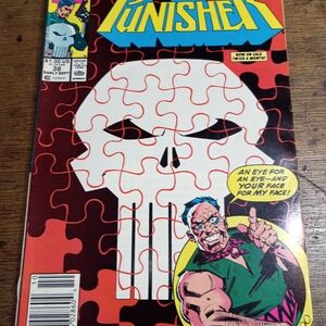 Punisher Comic Book Issue 38 with Skull Puzzle Cover
